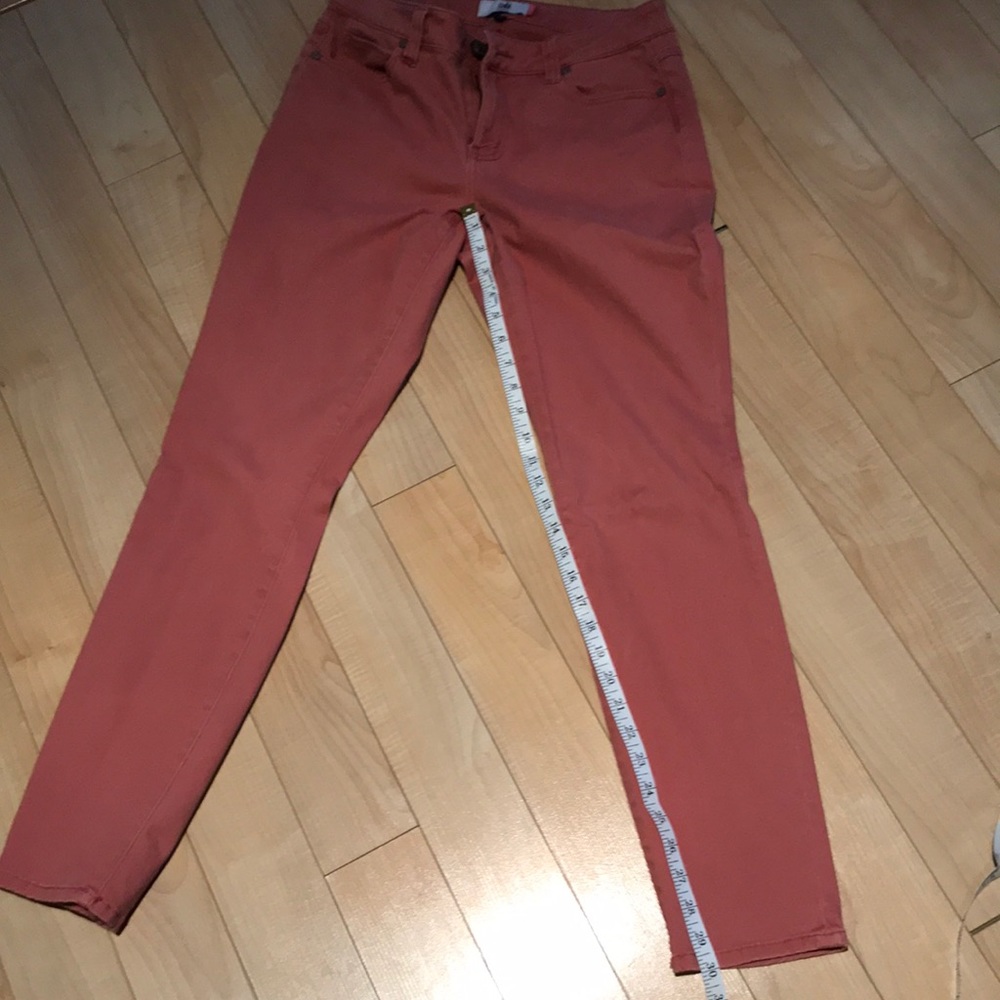Cabi Salmon color skinny jeans
